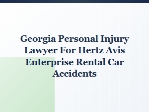Georgia Rental Car Accident Lawyers